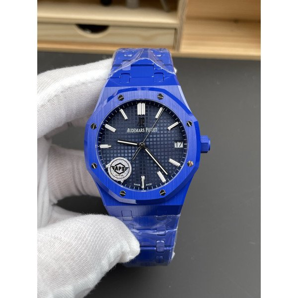 Audemars Piguet Royal Oak 15500 Blue Dial Blue Ceramic 1:1 Best Replica 41mm