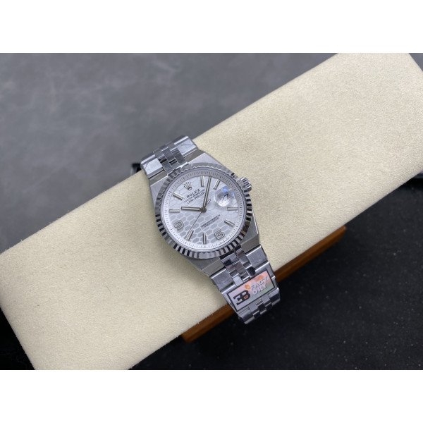 Rolex Land-Dweller 127234 White Honeycomb-Motif Dial Jubilee Bracelet Replica 36mm