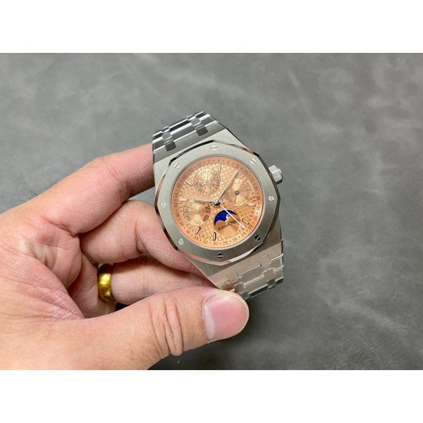 Audemars Piguet Royal Oak Perpetual Calendar 26615TI Salmon Dial Top Quality Replica 41mm