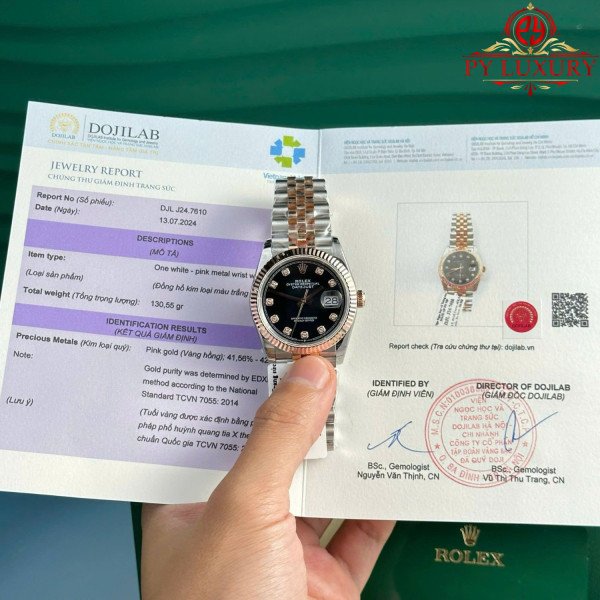 Rolex Datejust 126231-0019 Two Tone Black Diamond Dial 10K Gold Wrapped Jubilee Best Replica GMF 36mm