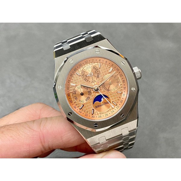 Audemars Piguet Royal Oak Perpetual Calendar 26615TI Salmon Dial Top Quality Replica 41mm