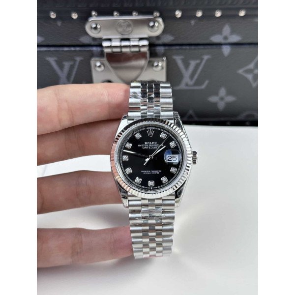 Rolex Datejust 126234 Black Diamond Dial Jubilee 1:1 Replica 36mm