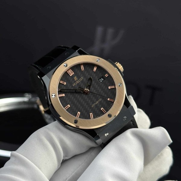 Hublot Classic Fusion Ceramic King Gold Carbon Dial Super Clone 42mm