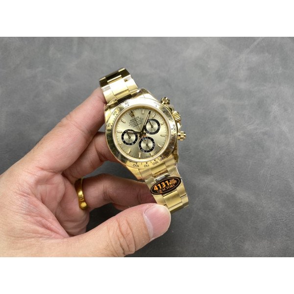 Rolex Daytona 126508-0005 Yellow Gold Golden Dial 180g Top Quality Replica QF 40mm