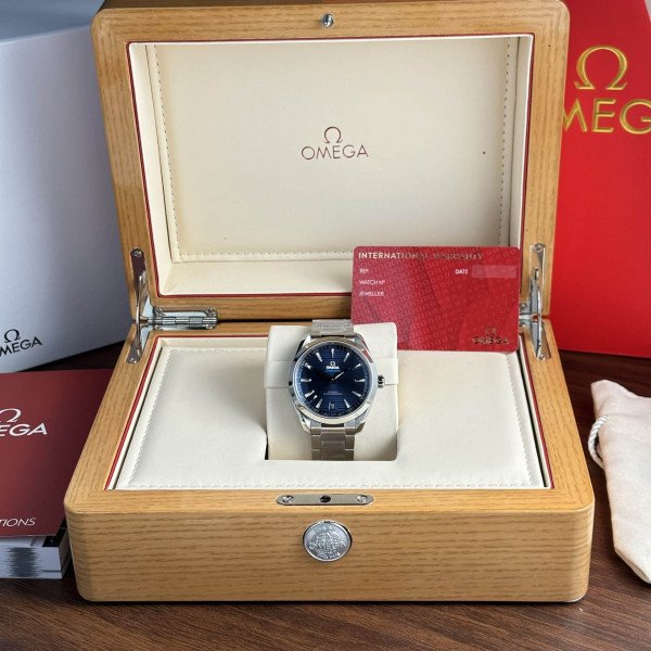 Omega Seamaster Aqua Terra Co-Axial Master Chronometer 220.10.41.21.03.004 Blue Dial Best Replica 41mm
