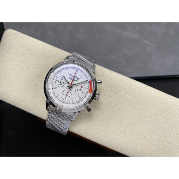 Breitling Top Time B01 Ford Thunderbird AB01766A1A1A1 White Dial Best Replica BLS 41mm