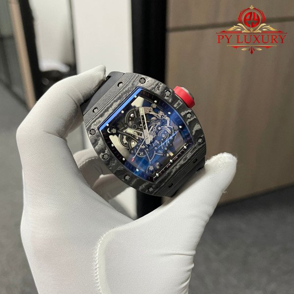Richard Mille RM055 Bubba Watson Dark Legend Custom Made Exquisite NTPT Carbon Fiber Vaucher Movement Exclusive Quality