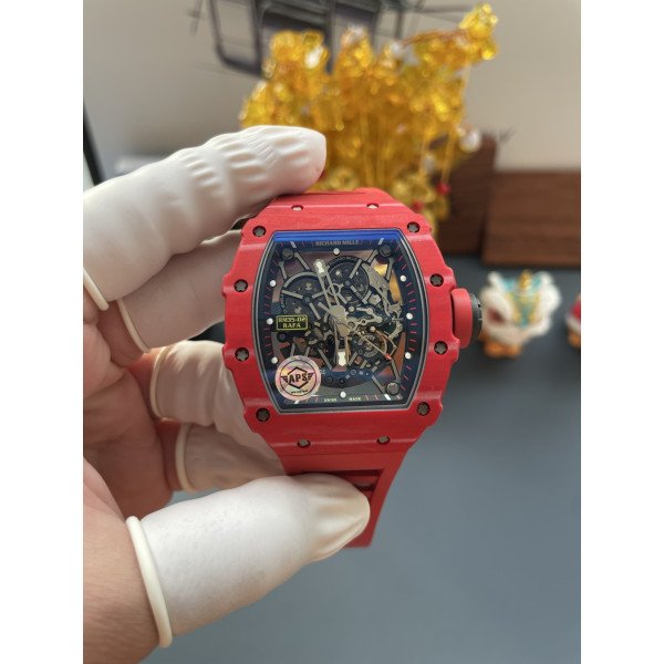Richard Mille RM 35-02 Red Quartz TPT Rafael Nadal Super Clone Top Quality APS Factory 49.94mm x 44.5mm