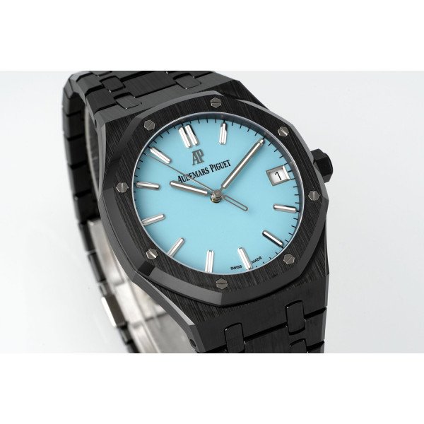 Audemars Piguet Royal Oak 15500 Black Ceramic Turquoise Dial Super Clone APSF 41mm