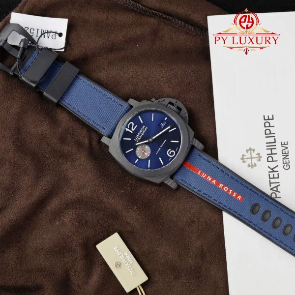 Panerai Luminor Marina Carbotech Luna Rossa PAM 1529 Blue Dial 1:1 Best Replica VSF 44mm