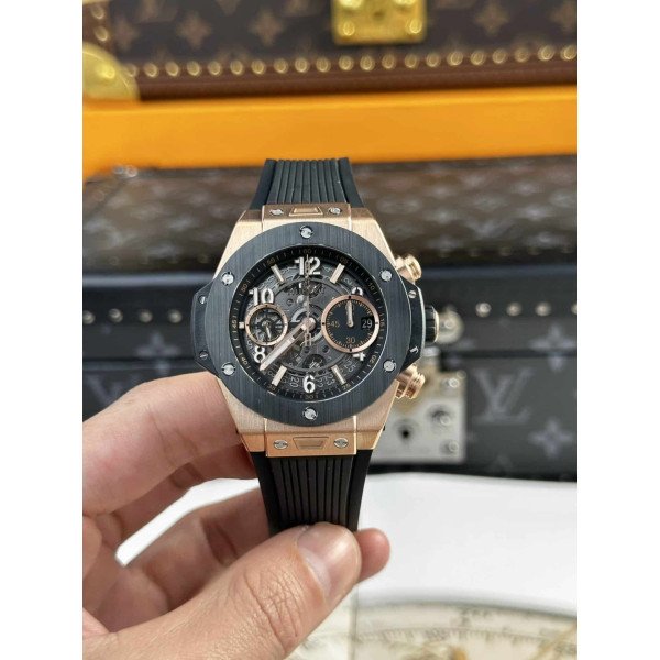 Hublot Big Bang Unico King Gold Black Ceramic Best Replica 42mm