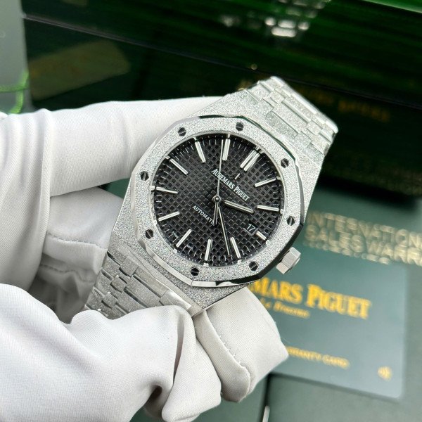 Audemars Piguet Royal Oak 15454BC Frosted Gold Black Dial 1:1 Best Replica APSF 37mm
