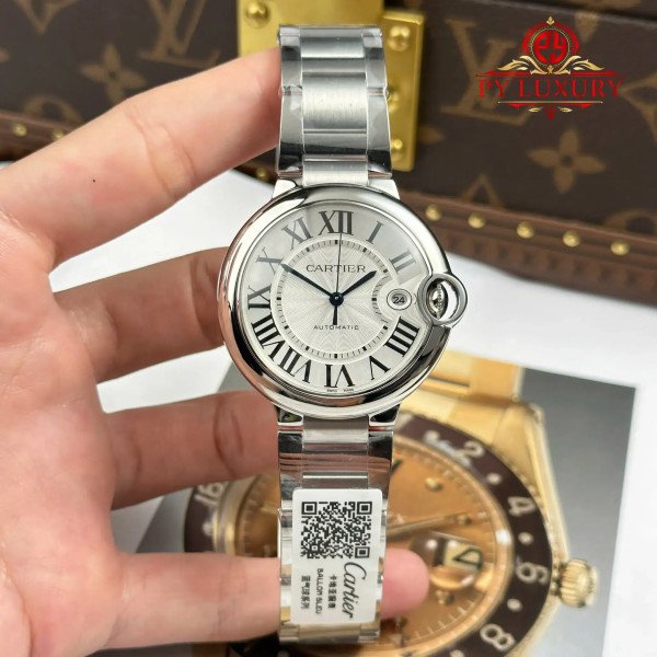 Cartier Ballon Bleu WSBB0040 Steel Silver Dial Best Replica AF 40mm