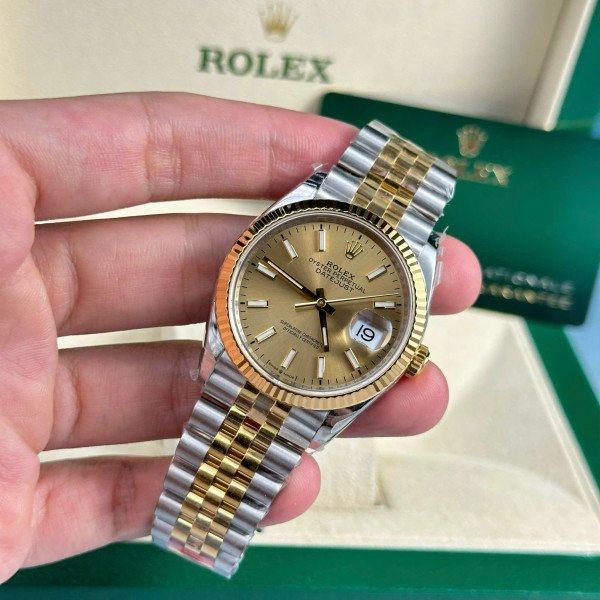 Rolex Datejust 126233 Two Tone Yellow Gold Champagne Dial Jubilee Top Quality Replica VSF 36mm