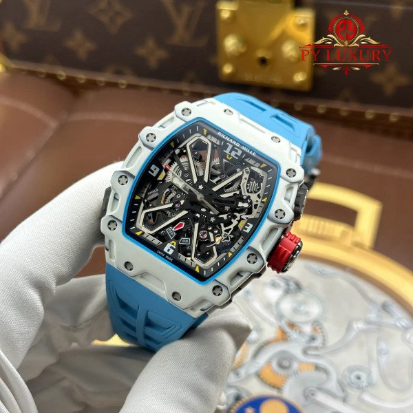 Richard Mille RM35-03 Rafael Nadal White Quartz TPT Best Edition 43.2mm x 50mm