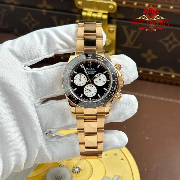 Rolex Cosmograph Daytona 126525LN Le Mans 18K Rose Gold Plating Gained Weight Best Replica 198g QF 40mm (Free Sprung)