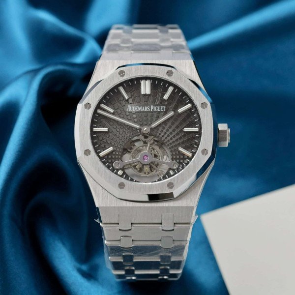 Audemars Piguet Royal Oak Flying Tourbillon 26730ST Grey Dial Best Replica R8F 41mm