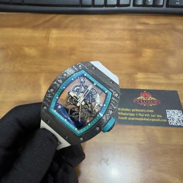 Richard Mille RM055 Yas Marina Circuit Custom Made Exquisite NTPT Carbon Fiber 1:1 Vaucher Movement Exclusive Quality