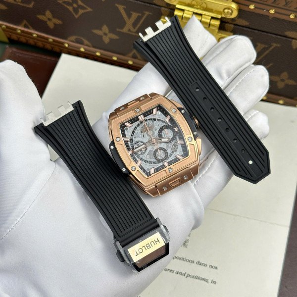 Hublot Spirit of Big Bang King Gold Grey Dial Best Replica 42mm