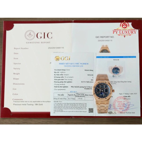 Audemars Piguet Royal Oak Perpetual Calendar 26574OR 18K Rose Gold Plated Blue Dial Best Replica 41mm