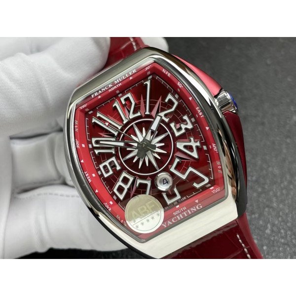 Franck Muller Vanguard V45 Automatic Yachting Burgundy 1:1 Best Replica ABF 45mm