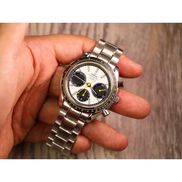 Omega Speedmaster Racing Chronograph 326.30.40.50.04.001 Steel White Dial Replica 40mm