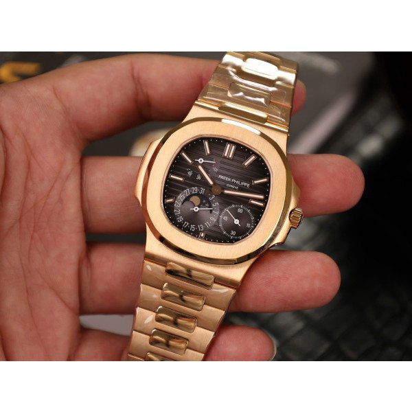 Patek Philippe Nautilus 5712/1R 18K Rose Gold Wrapped 1:1 Replica PPF V3 40mm