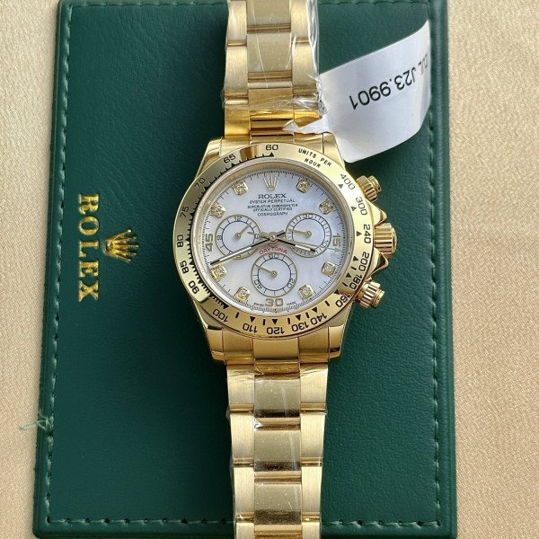 Rolex Daytona 116508 18K Yellow Gold Wrapped MOP Dial Best Replica 40mm