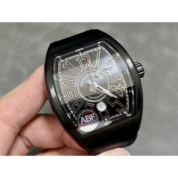 Franck Muller Vanguard V45 Ceramic Black Dial Best Replica ABF 45mm