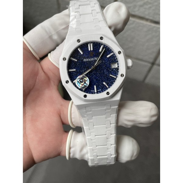 Audemars Piguet Royal Oak 15500 White Ceramic Starry Sky Dial 1:1 Best Replica APSF 41mm