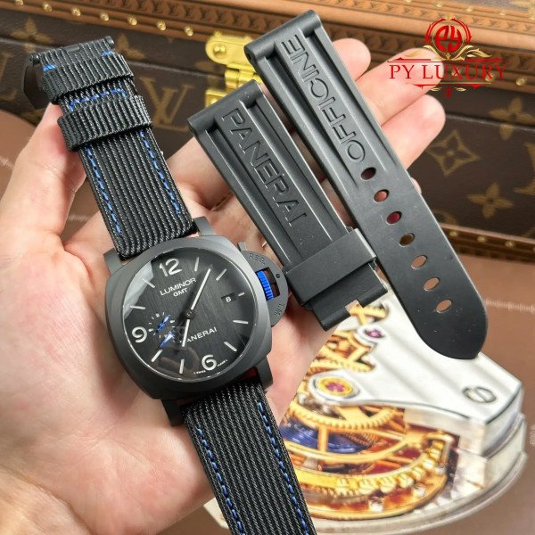 Panerai Luminor GMT Bucherer Blue Limited Edition PAM1176 Textile Strap 1:1 Best Replica 44mm