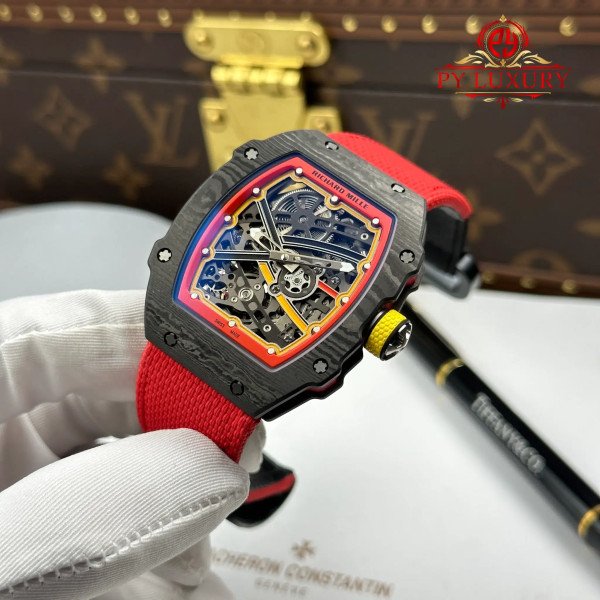 Richard Mille RM67-02 Alexander Zverev Carbon NTPT Extra Flat 1:1 Super Clone 38.7 x 47.52mm
