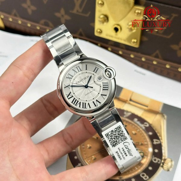 Cartier Ballon Bleu WSBB0040 Steel Silver Dial Best Replica AF 40mm