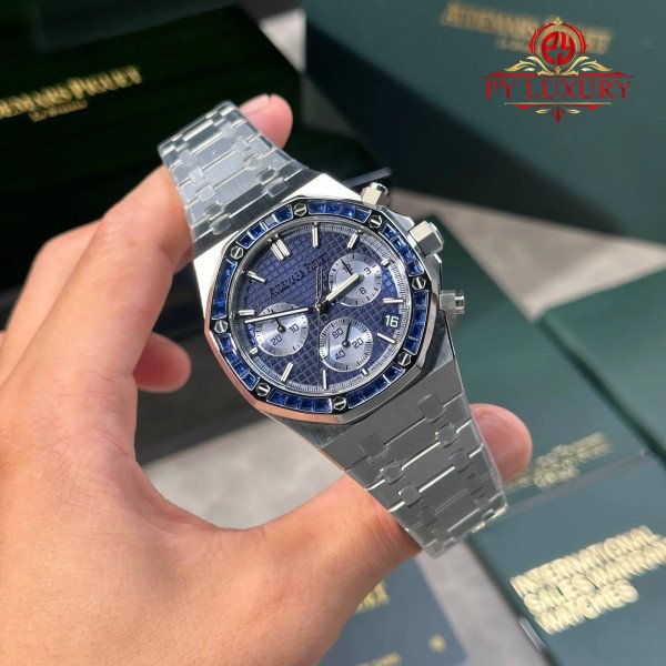 Audemars Piguet Royal Oak Chronograph 26240BC Baguette Sapphires Japan Edition 1:1 Best Replica 41mm