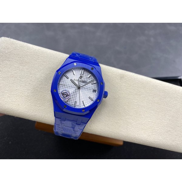 Audemars Piguet Royal Oak 15500 White Dial Blue Ceramic 1:1 Best Replica 41mm