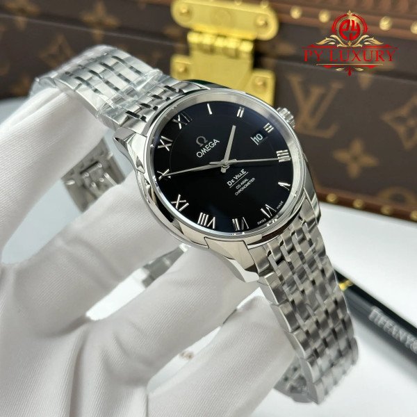 Omega DeVille Co-Axial Chronometer 431.10.41.21.01.001 Black Dial Best Replica VSF 41mm