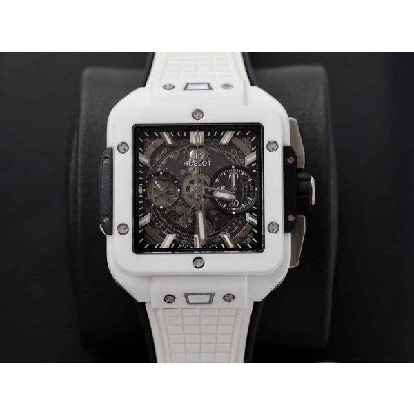 Hublot Square Bang Unico White Ceramic Best Quality Replica BBF 42mm