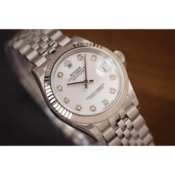 Rolex Datejust 31 White Diamond Dial Jubilee Replica 31mm