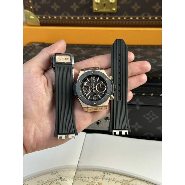 Hublot Big Bang Unico King Gold Black Ceramic Best Replica 42mm