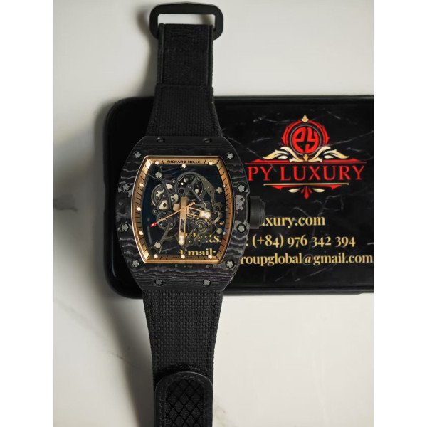 Richard Mille RM055 Bubba Watson Asia Edition Custom Made Exquisite NTPT Carbon Fiber 1:1 Vaucher Movement Exclusive Quality