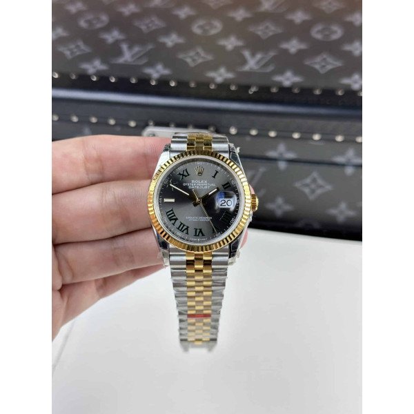 Rolex Datejust Wimbledon Two Tone Yellow Gold Jubilee Top Quality Replica 36mm