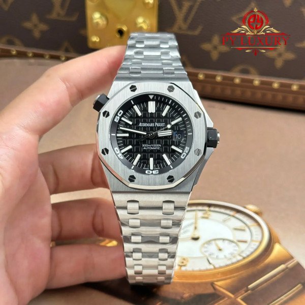 Audemars Piguet Royal Oak Offshore Diver 15710ST Steel Bracelet Black Dial 1:1 Best Replica APSF 42mm