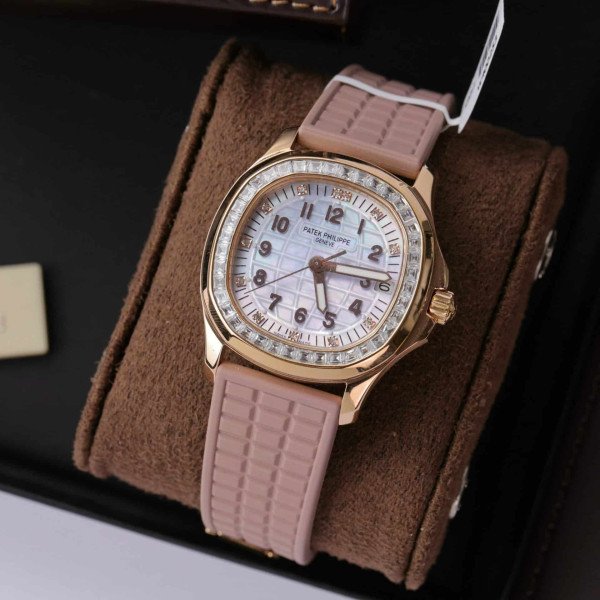 Patek Philippe Aquanaut 5072R-001 18K Gold Wrapped Custom Baguette Moissanite Bezel 35.6mm
