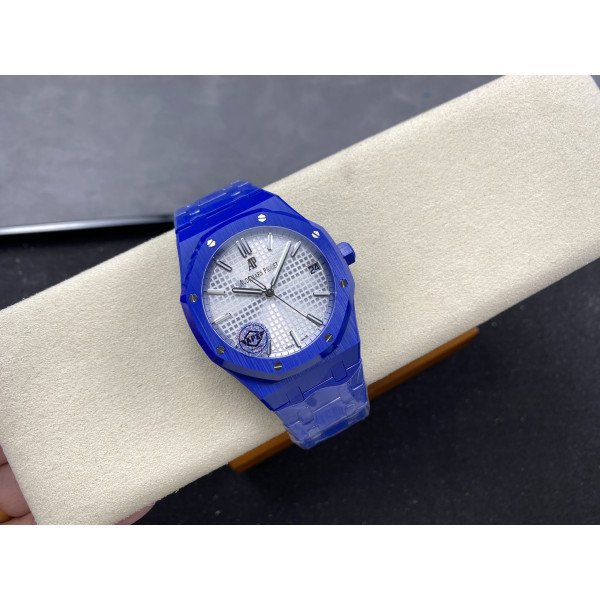 Audemars Piguet Royal Oak 15500 White Dial Blue Ceramic 1:1 Best Replica 41mm