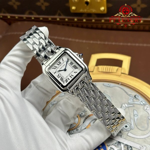 Cartier Panthère Large Model WSPN0016 Steel White Dial Best Replica 31mm x 42mm