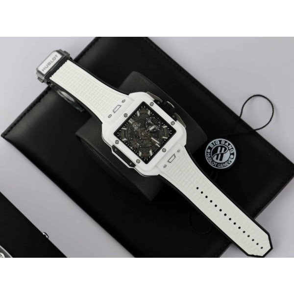 Hublot Square Bang Unico White Ceramic Best Quality Replica BBF 42mm