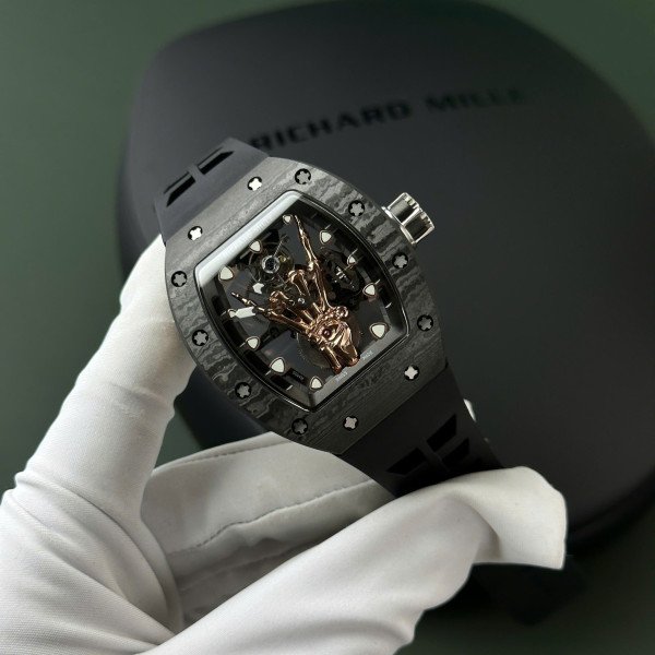 Richard Mille RM66 Flying Tourbillon Manual Winding Carbon TPT Best Replica YS Factory 42.7mm x 49.94mm