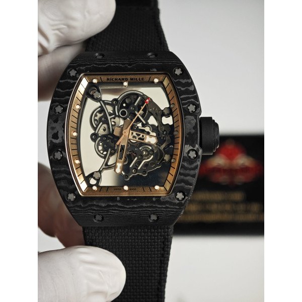 Richard Mille RM055 Bubba Watson Asia Edition Custom Made Exquisite NTPT Carbon Fiber 1:1 Vaucher Movement Exclusive Quality