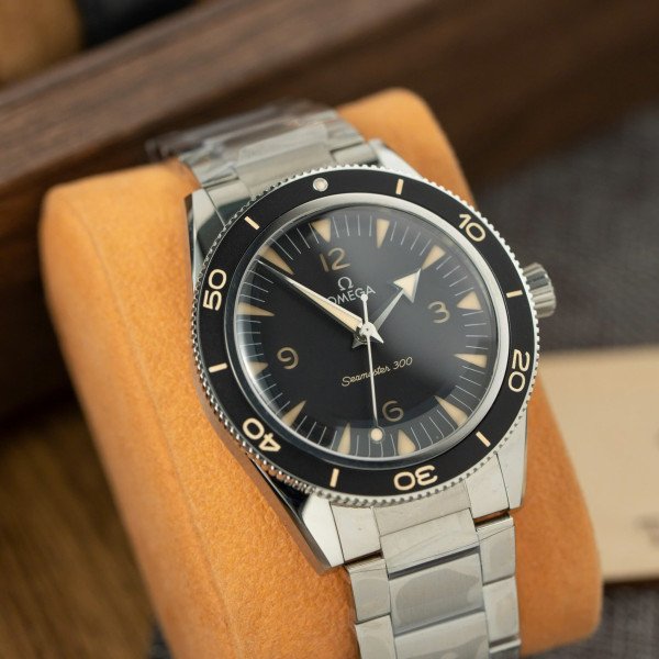 Omega Seamaster 300 Heritage Black Dial Steel Bracelet Best Replica VSF 41mm