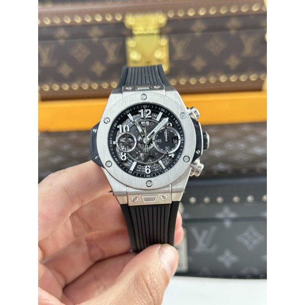 Hublot Big Bang Unico Titanium Black Dial Best Replica BBF 42mm